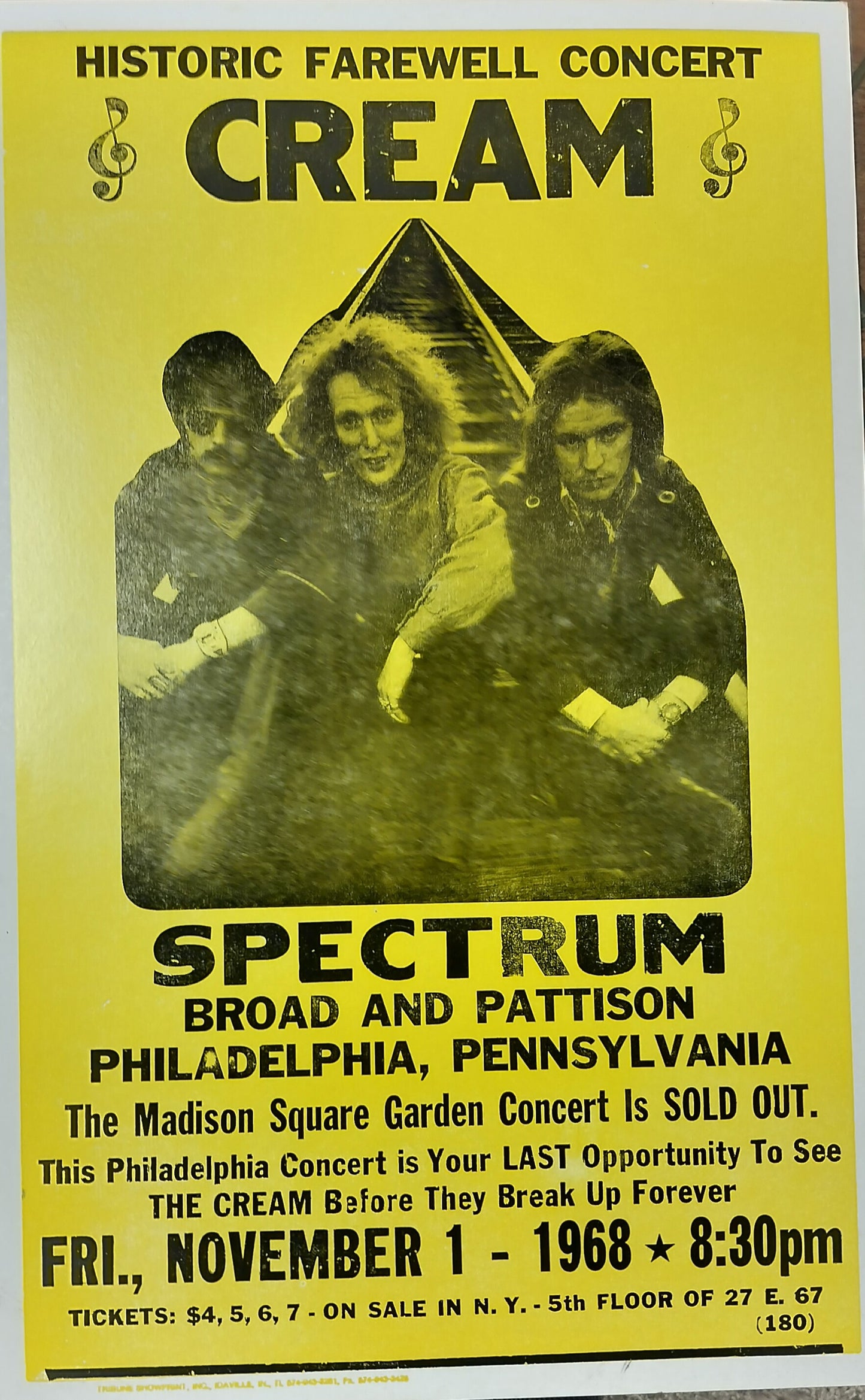 Cream Concert Poster