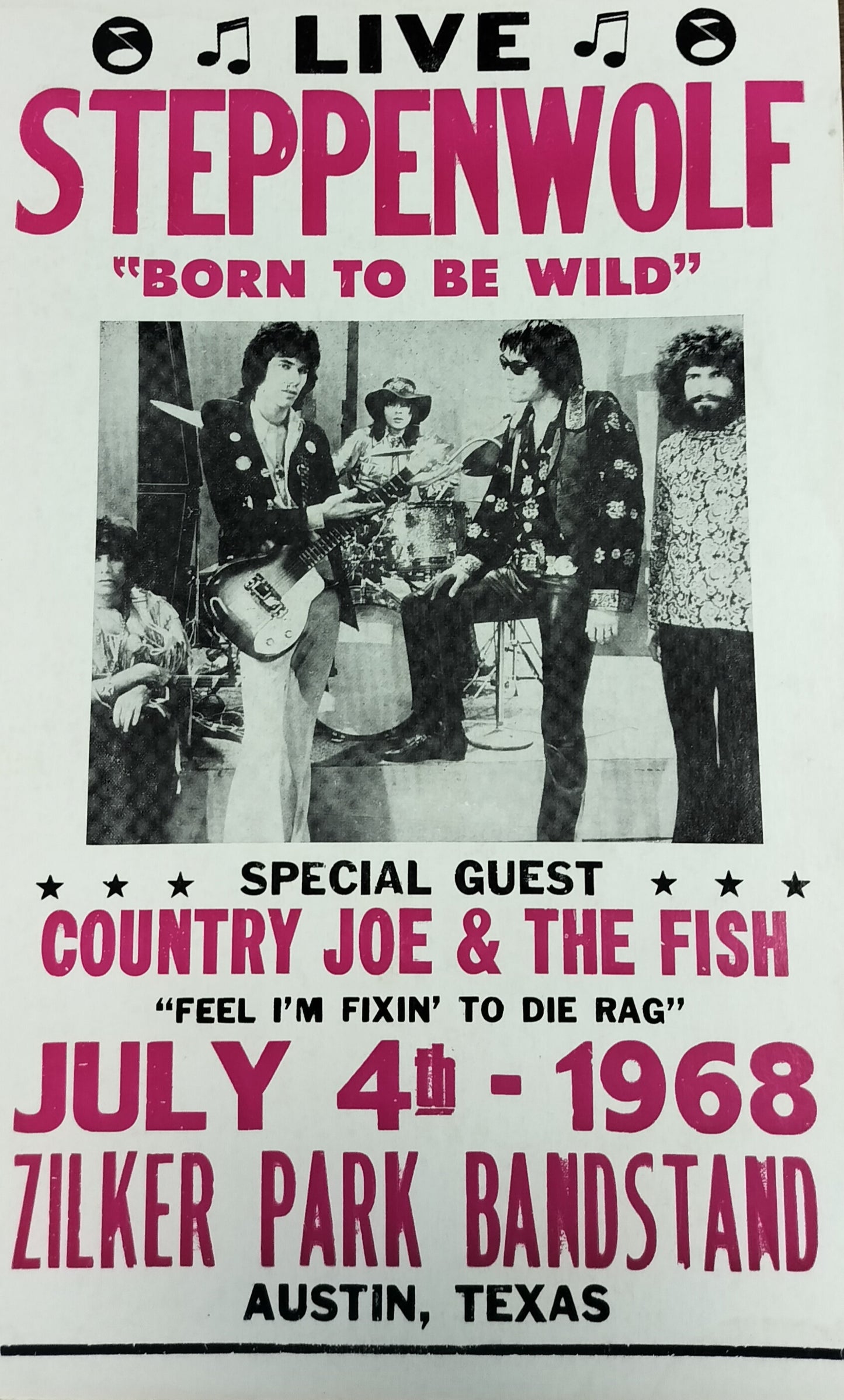 Steppenwolf Concert Poster