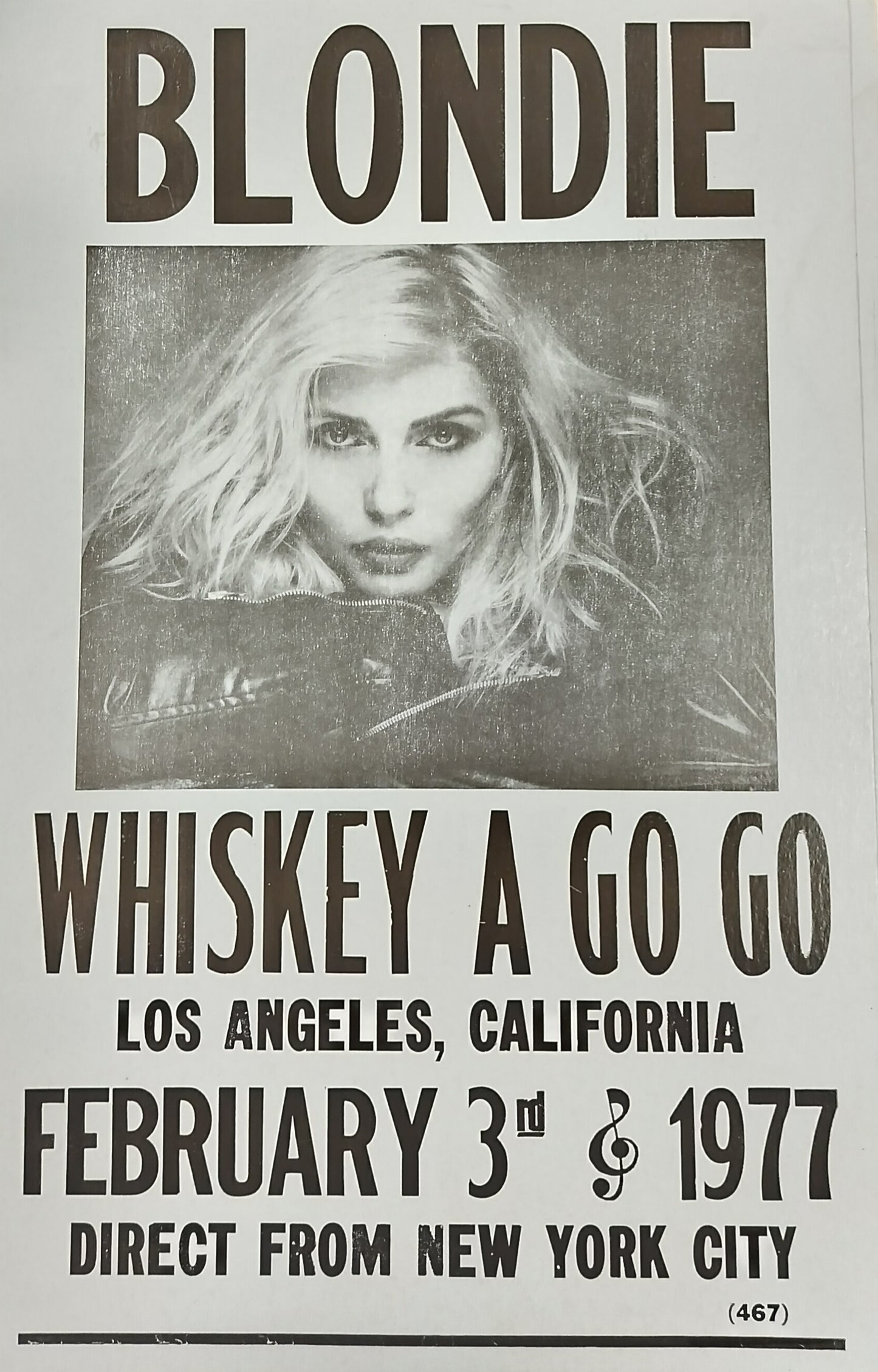 Blondie Concert Poster