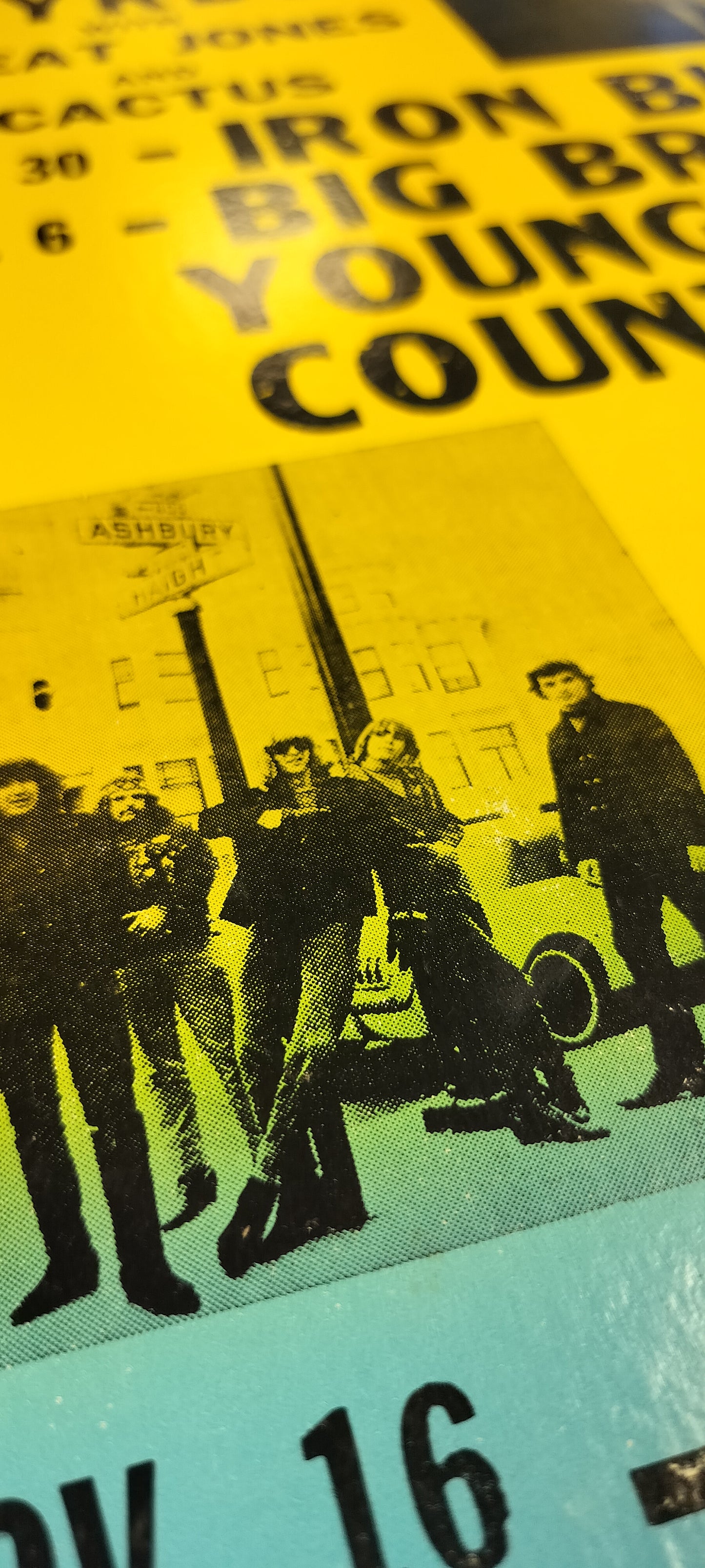 Brooklyn Rock Concert Poster Iron Butterfly The Byrds Grateful Dead