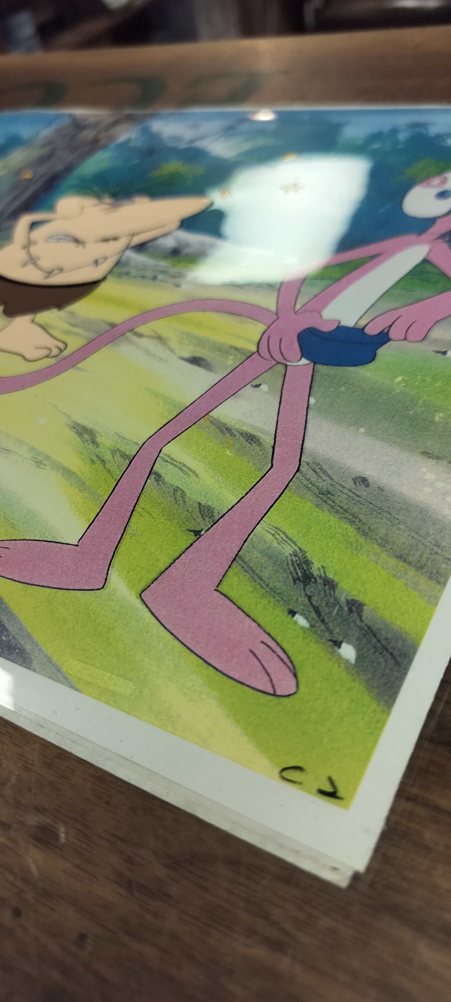 Pink Panther Animation Cel (Caveman)