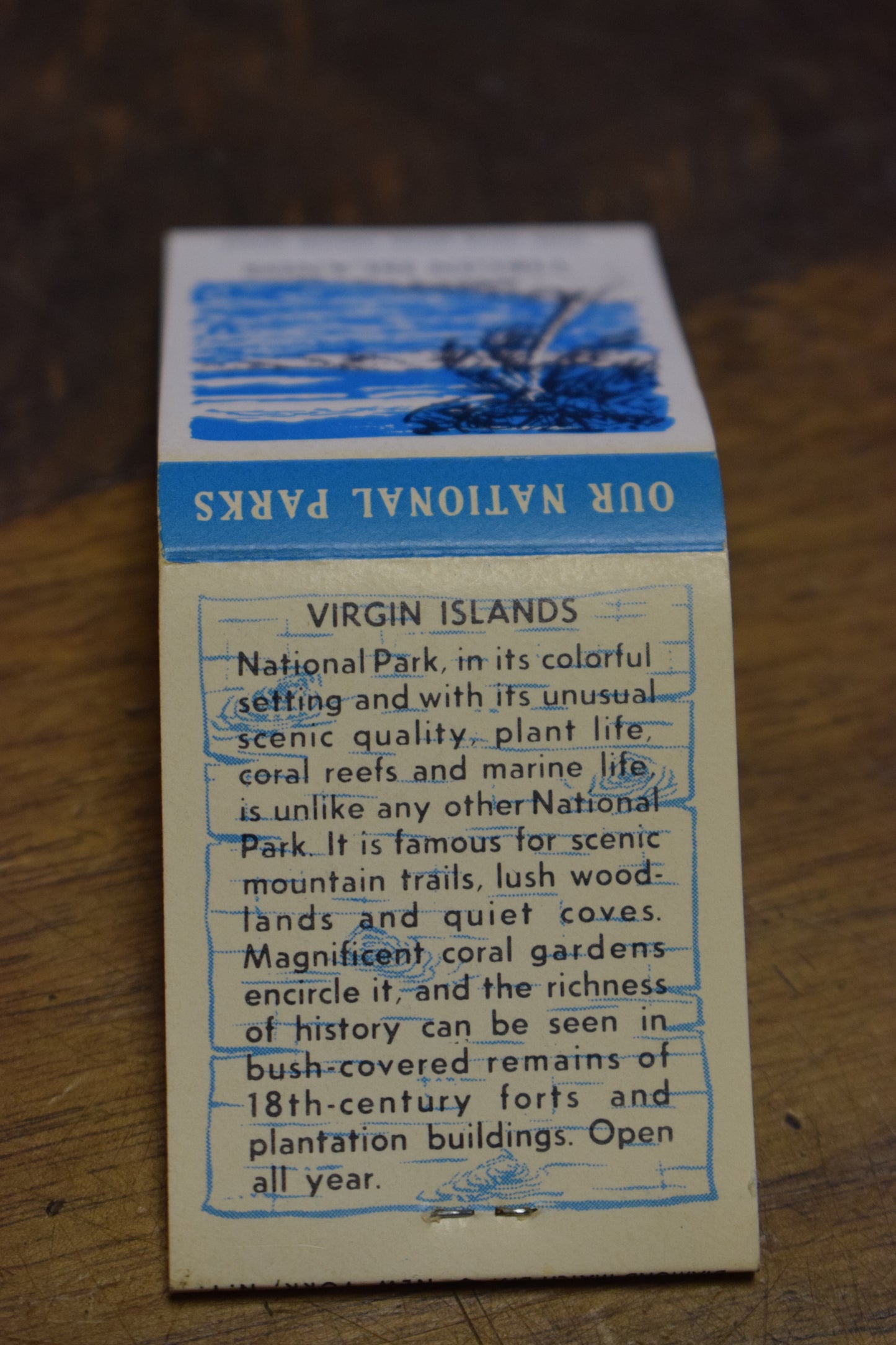 Virgin Islands National Parks Matchbook
