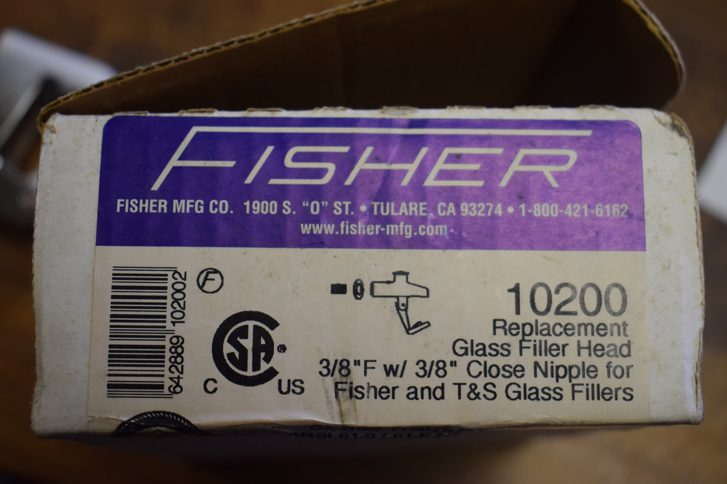 Fisher Glass Filler Head
