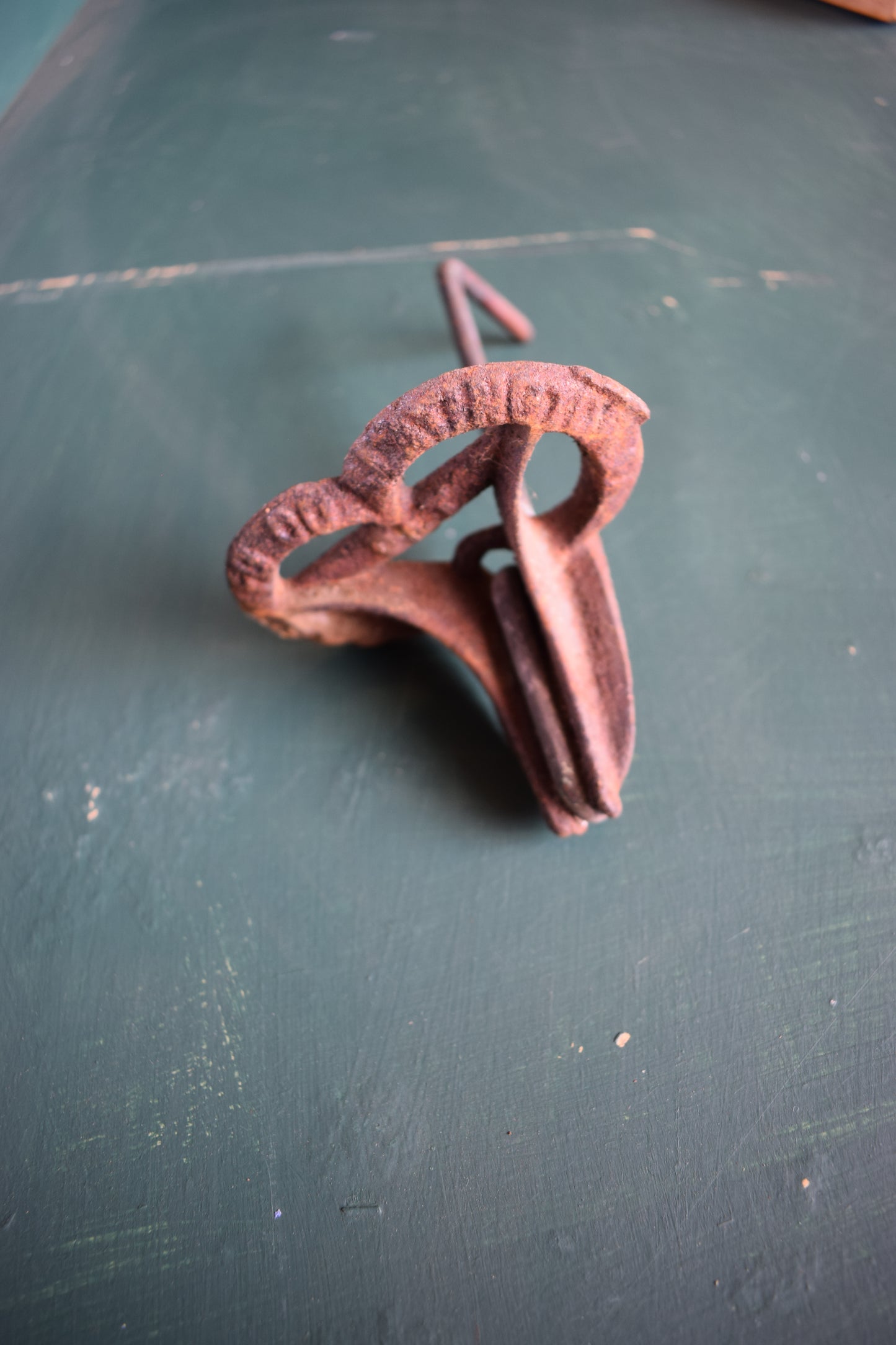 Antique Cast Iron Coal Miners Candle Holder