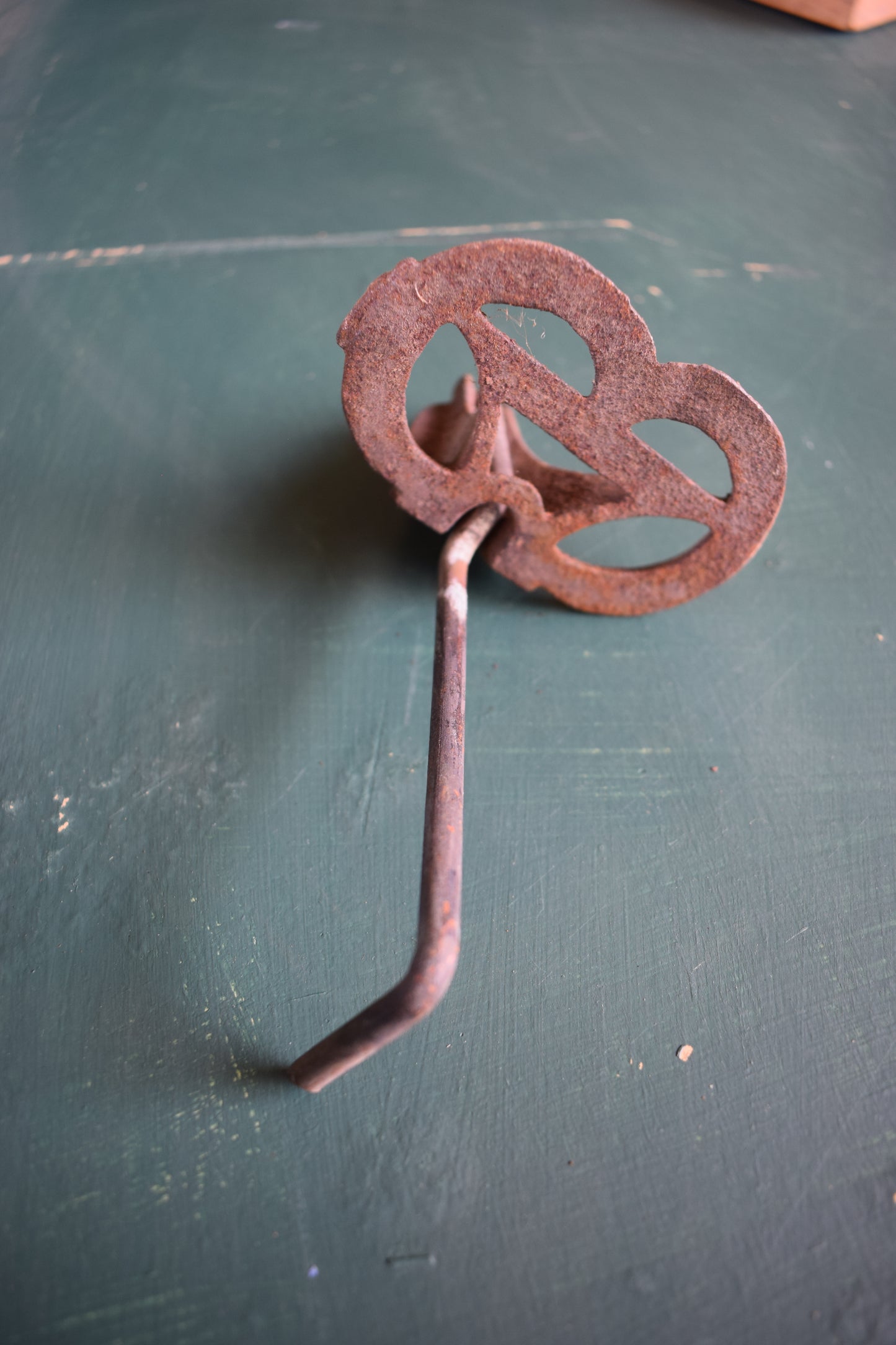 Antique Cast Iron Coal Miners Candle Holder