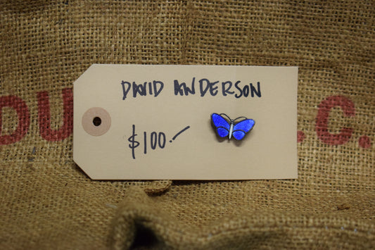 David Anderson butterfly brooch pin