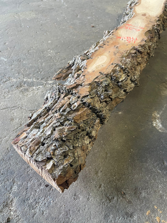 Hickory Live Edge Slab