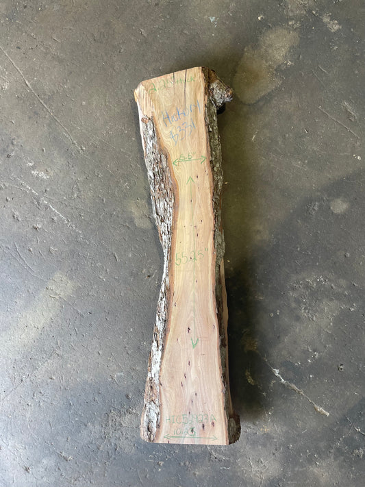 Hickory Live Edge Slab