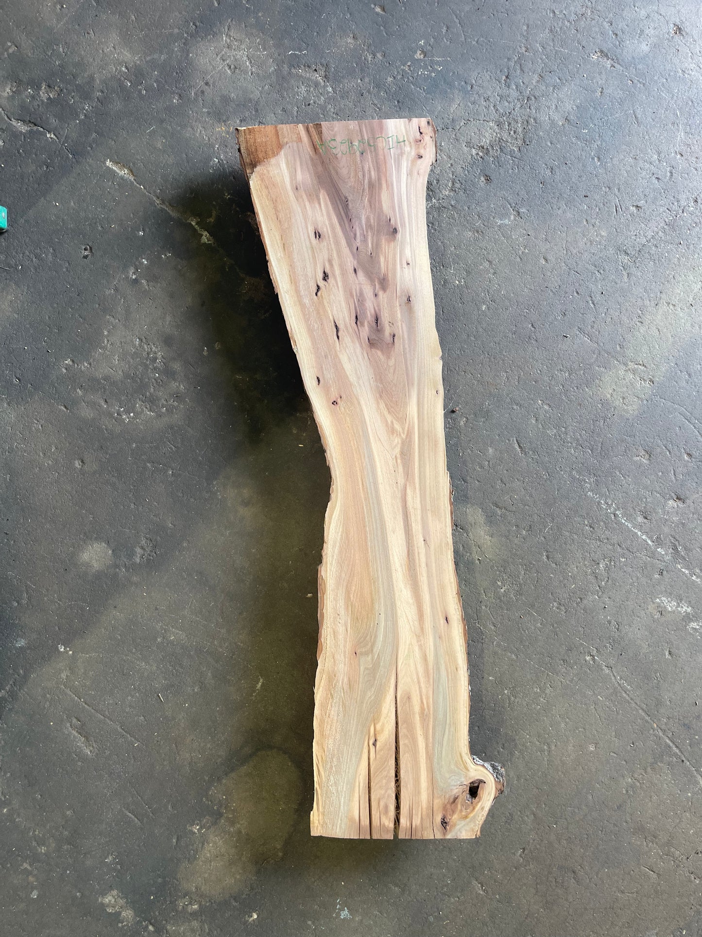 Hickory Live Edge Slab