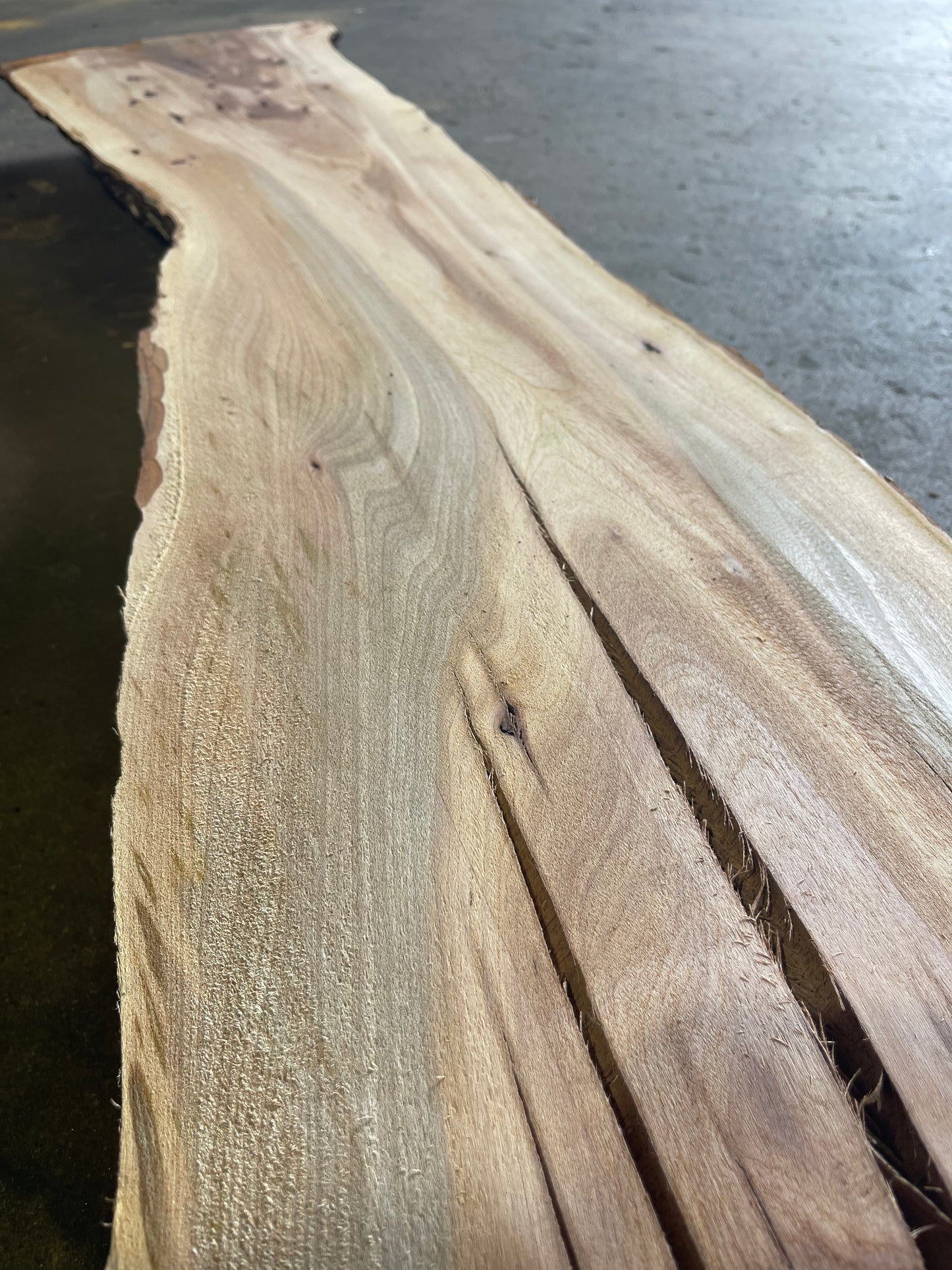 Hickory Live Edge Slab