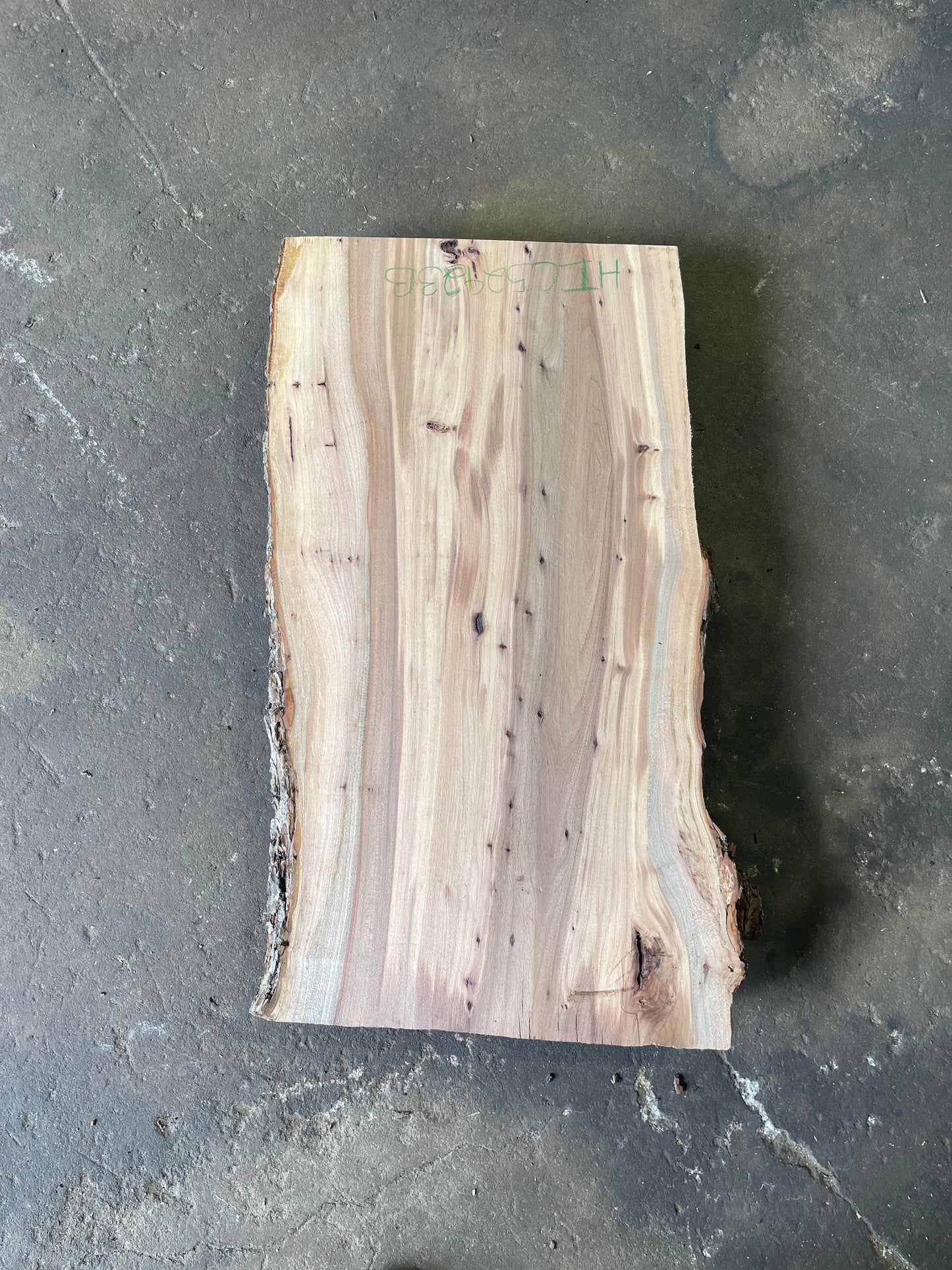 Hickory Live Edge Slab