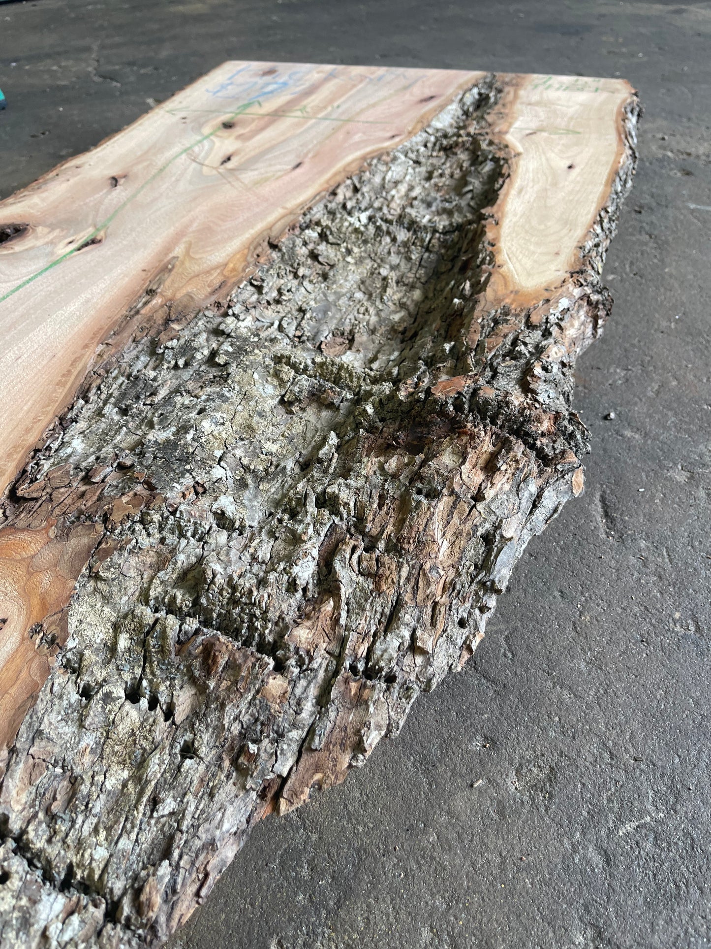 Hickory Live Edge Slab