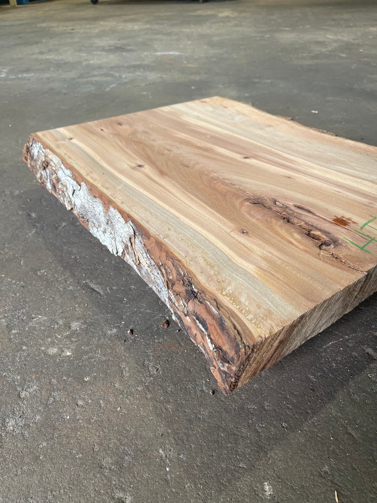 Hickory Live Edge Slab