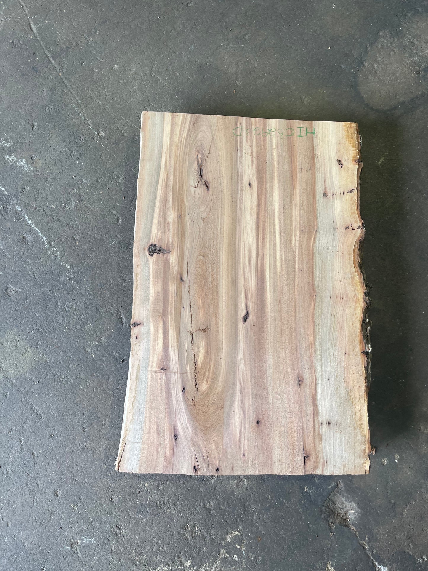 Hickory Live Edge Slab