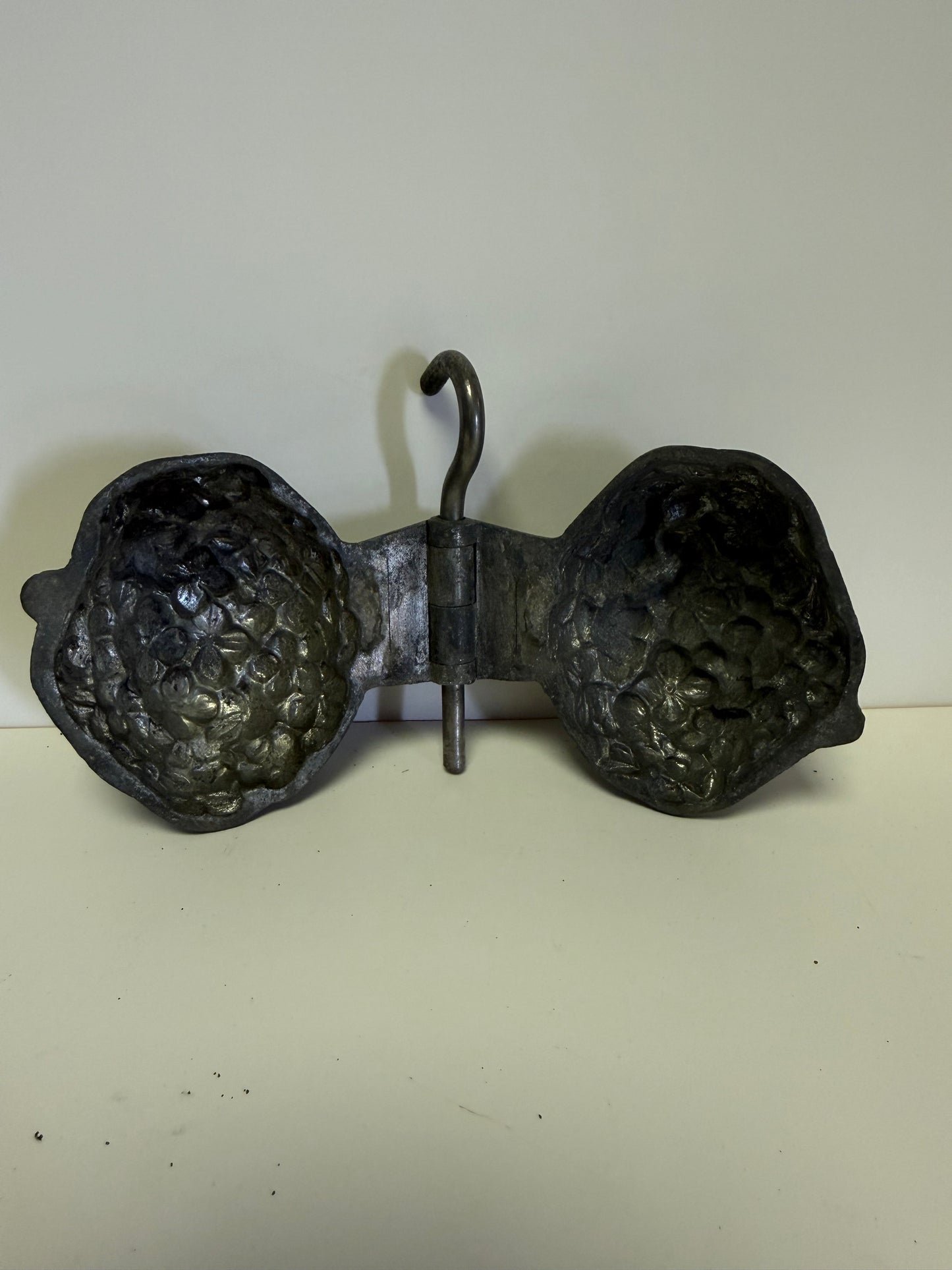 Antique Pewter Ice Cream Mold (Walnut)