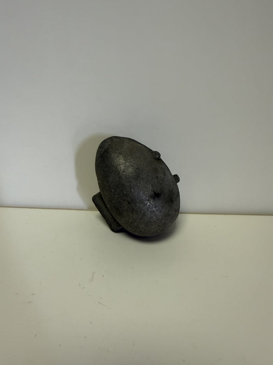 Antique Pewter Ice Cream Mold (Egg)