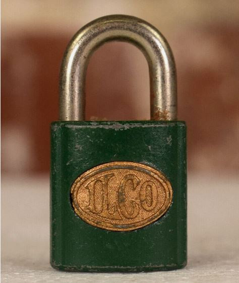 Vintage Collectible ILCO Padlock Illinois Lock Co. - No Key