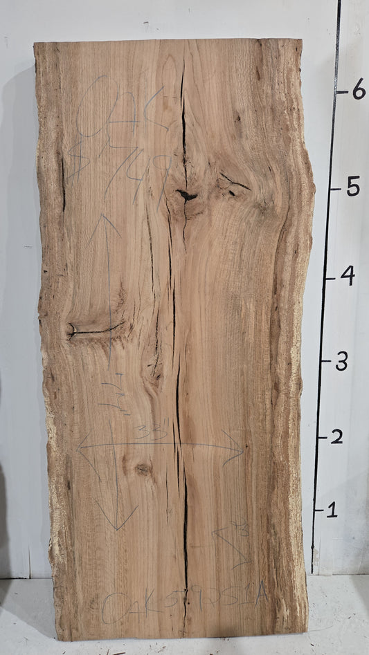 Oak Live Edge Slab