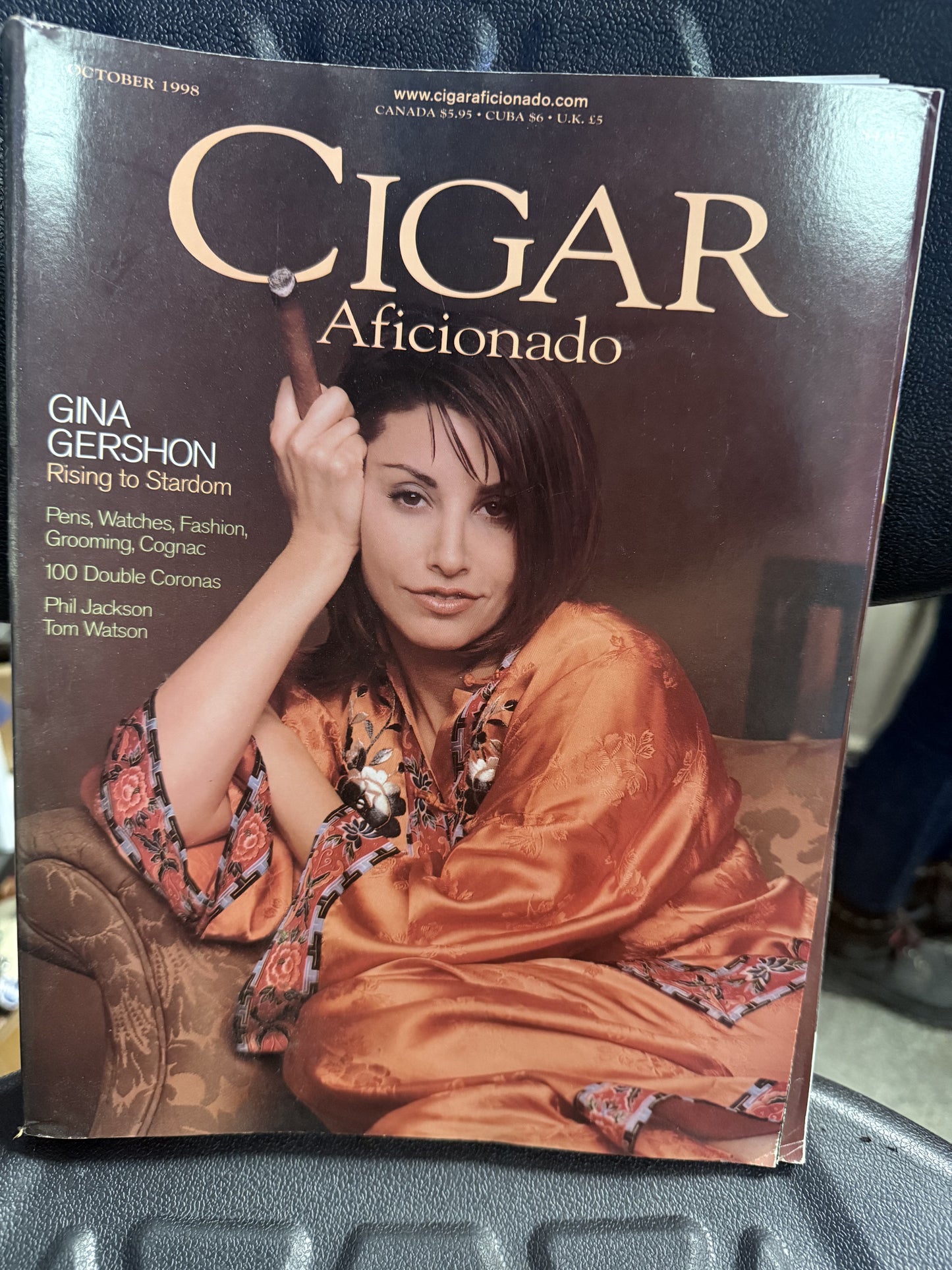 Cigar Aficionado Gina Gershon