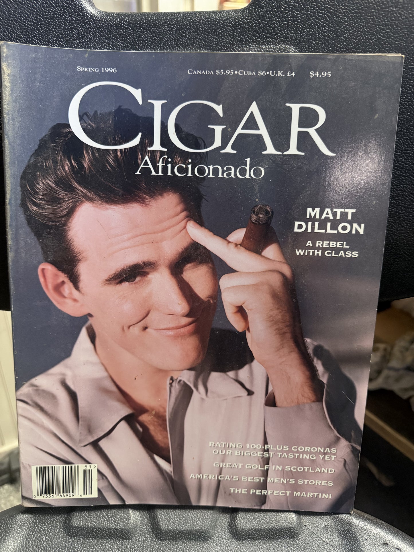 Cigar Aficionado Matt Dillon Magazine