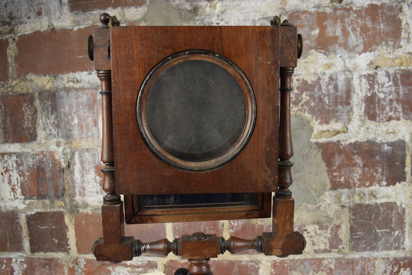 Antique Wooden Victorian Zograscope Adjustable Magnifying Mirror