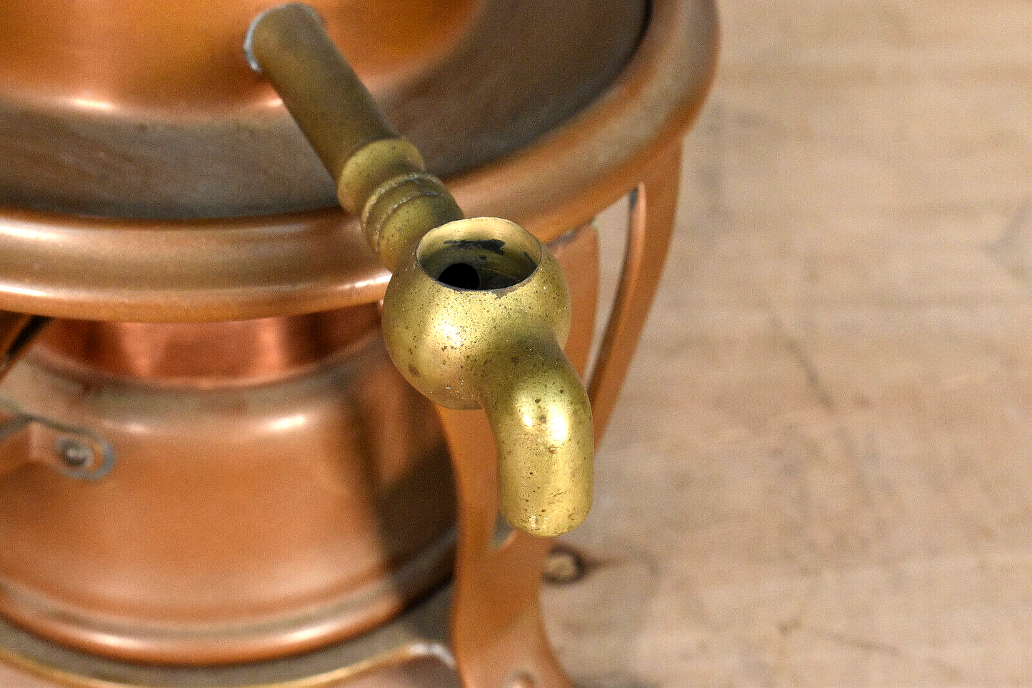 Antique Jos. Heinrichs New York Pure Copper MAGIC Kettle Samovar Coffee Maker