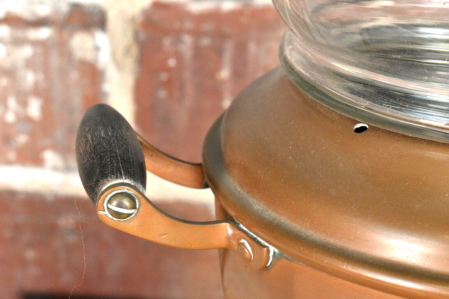 Antique Jos. Heinrichs New York Pure Copper MAGIC Kettle Samovar Coffee Maker
