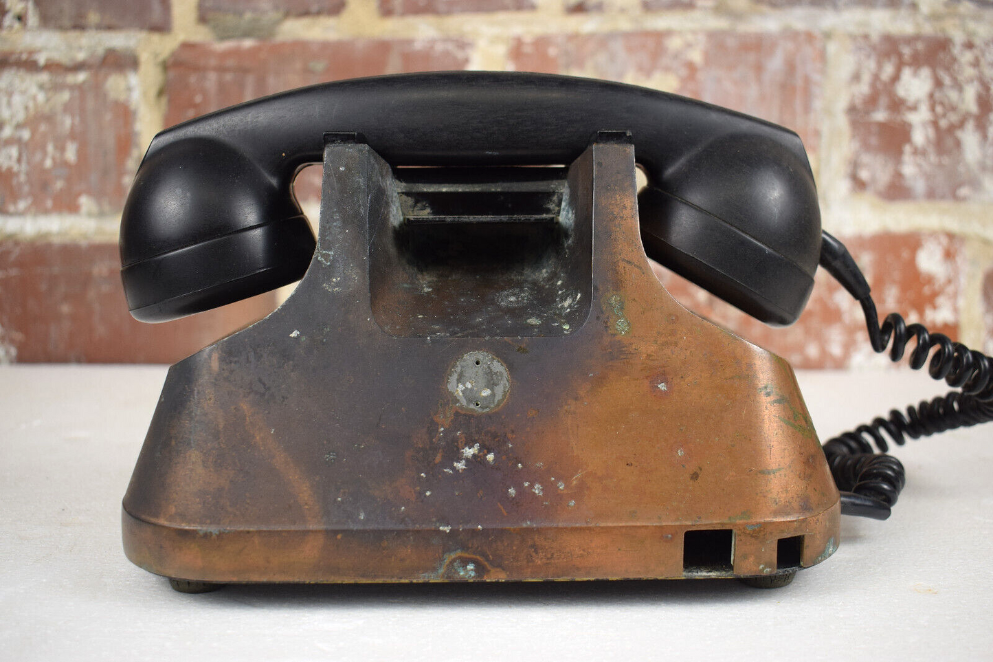 Rare Antique Ericsson Copper Bakelite Phone Made in Sweden