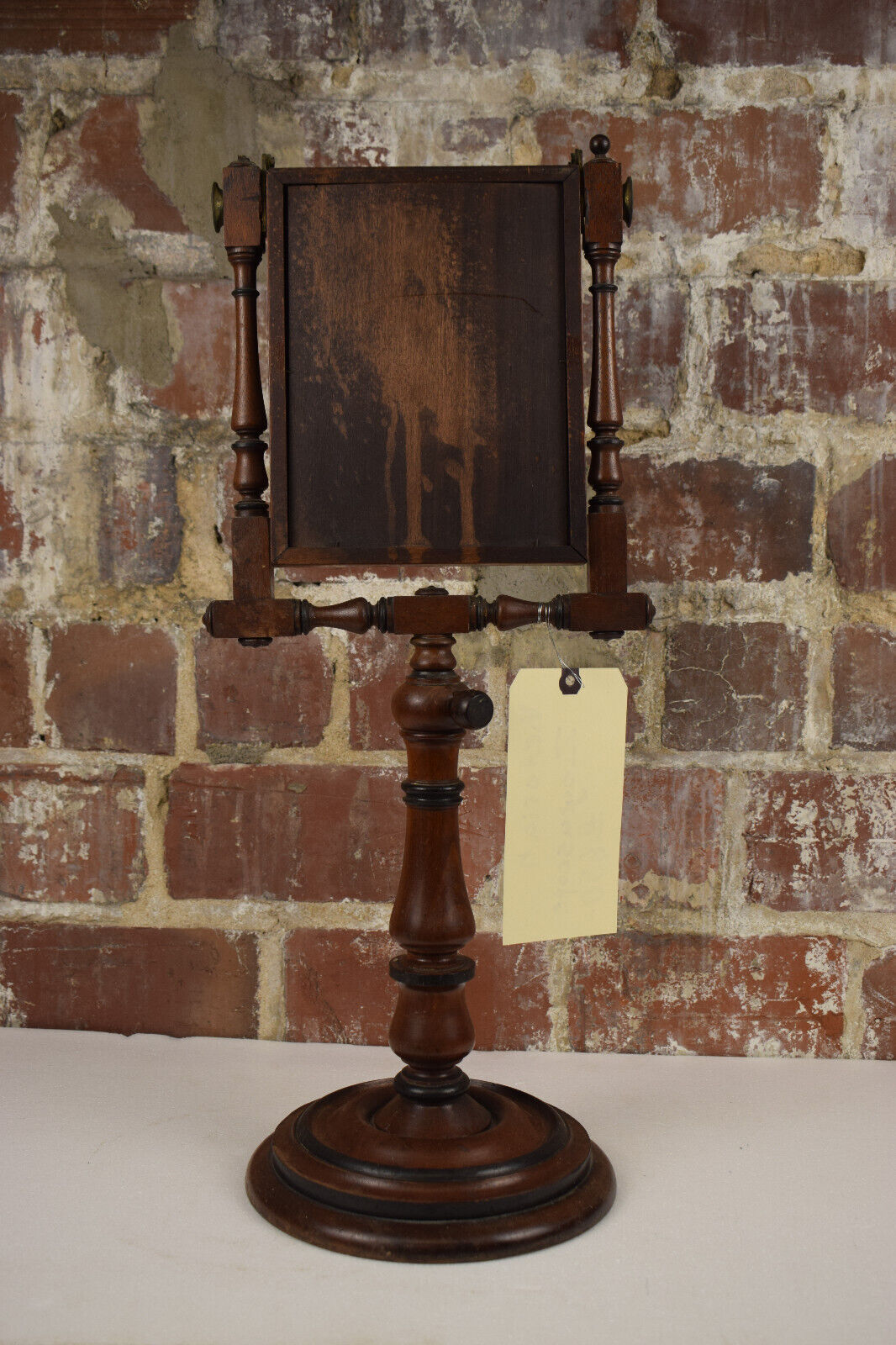 Antique Wooden Victorian Zograscope Adjustable Magnifying Mirror