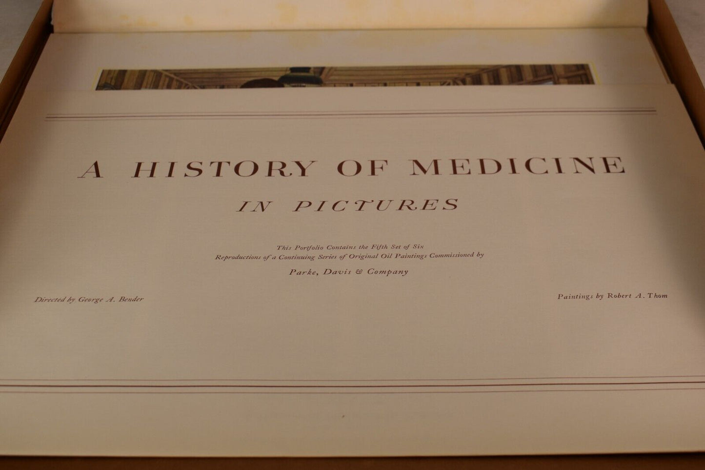 Vintage A History of Medicine Complete Series 1-8, by Parke, Davis, & Co.