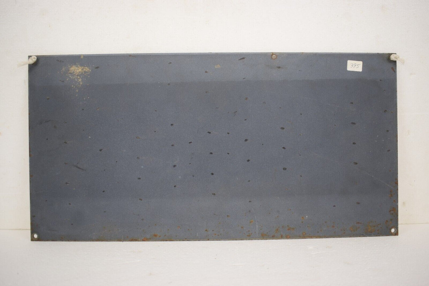 Vintage Porcelain Metal Barber Shop Sign Original 18" x 9” One Sided