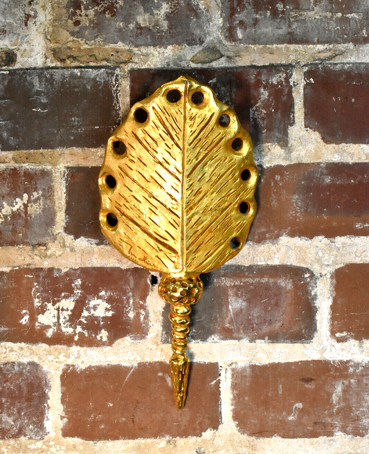 Authentic Sconces by Mathias for Fondica, France Gold Gilded Wall Mounted (Pair)