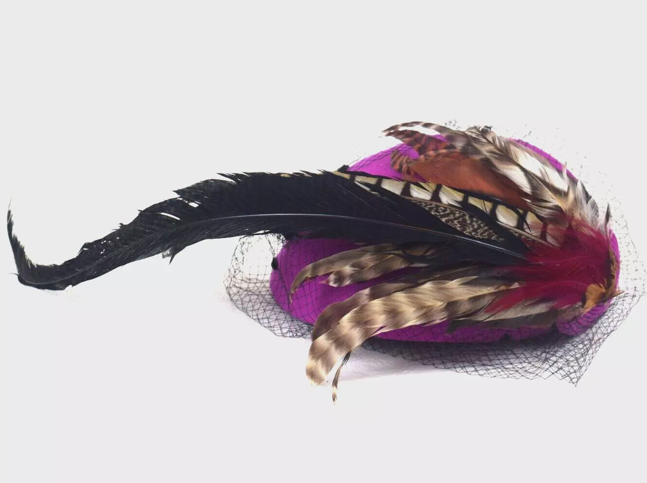 Don Anderson Hat 60s Sculpted Flower Hat Multicolored Bouquet Cap by Don  main image 3