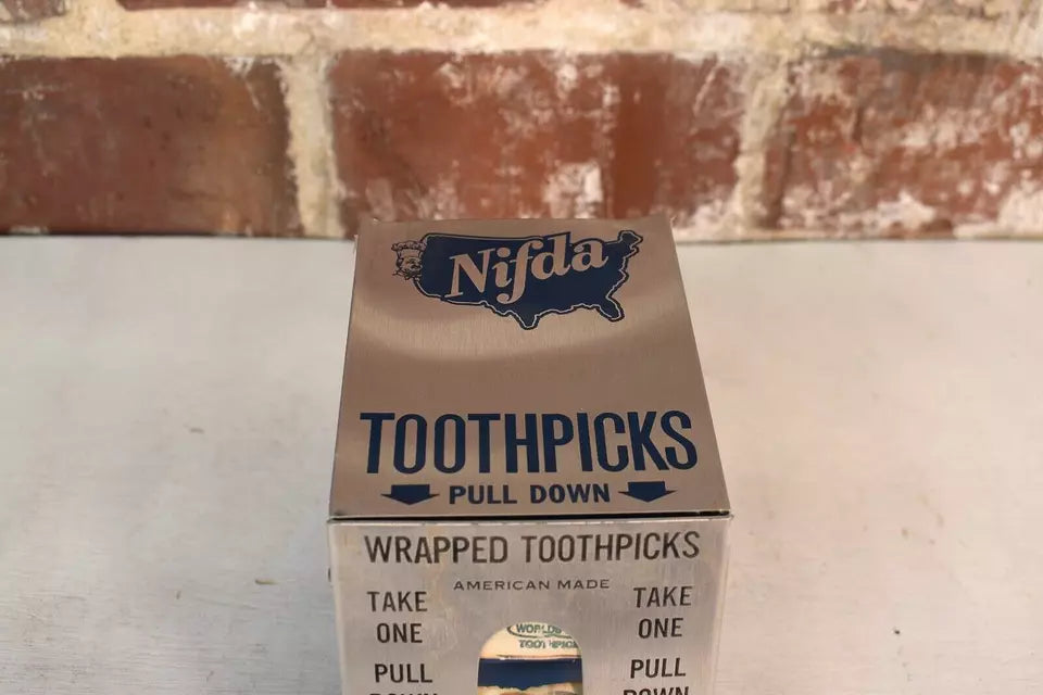 Vintage Nifda Wrapped Toothpick Dispenser