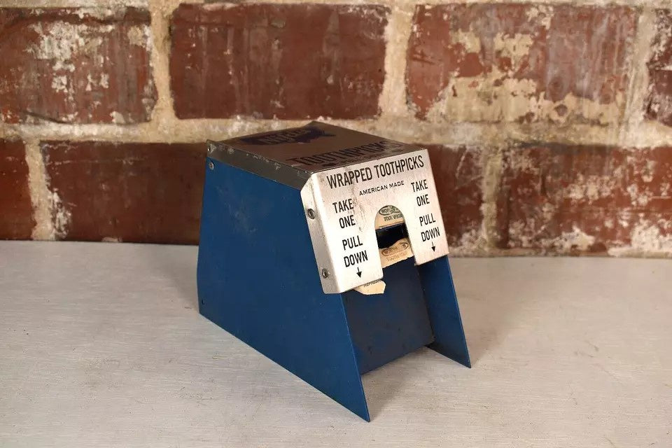 Vintage Nifda Wrapped Toothpick Dispenser