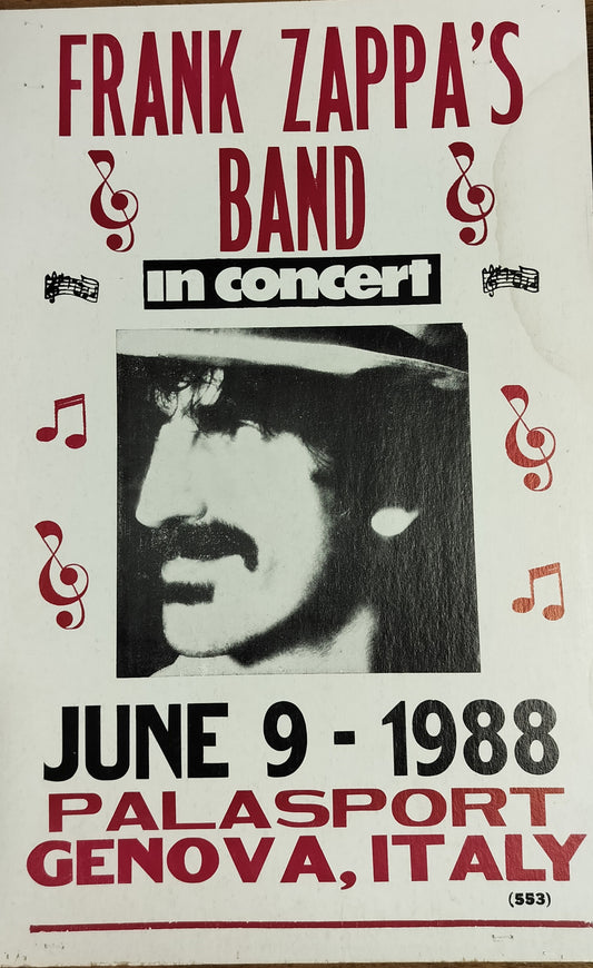 Frank Zappa Concert Poster