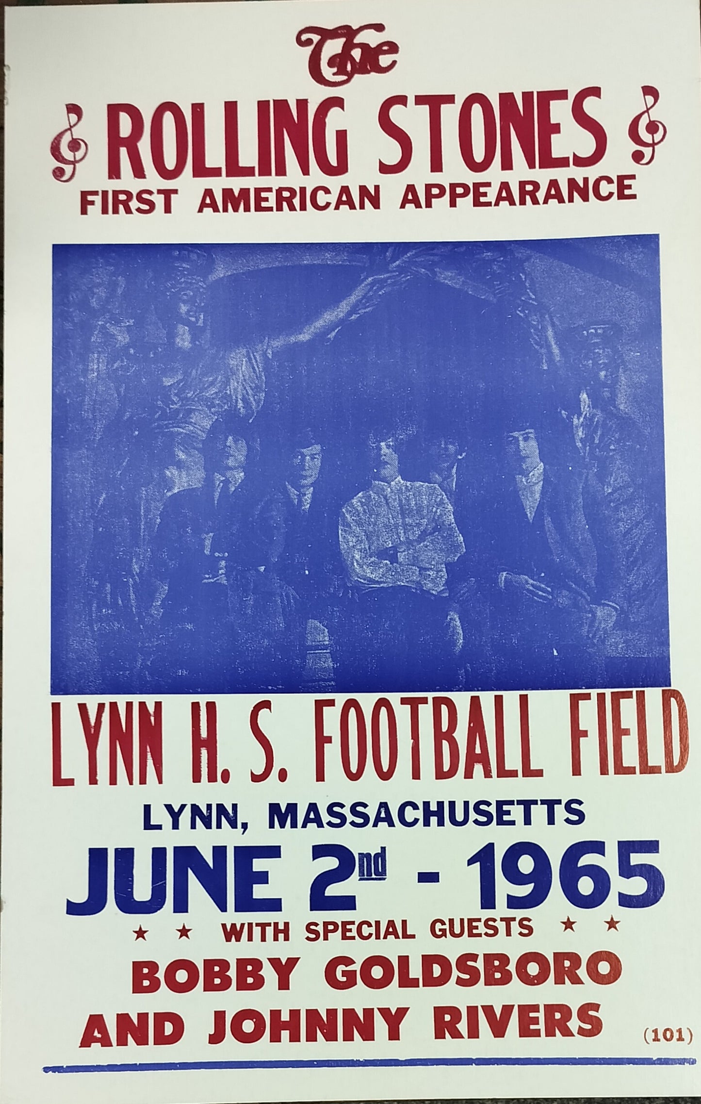 Rolling Stones First American Appearance  Concert Poster