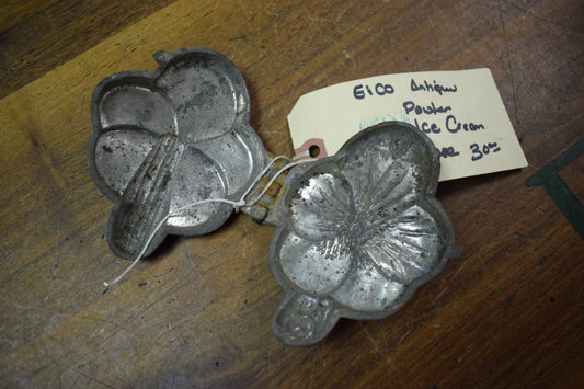 Pewter Ice Cream Mold (Flower) 1920's