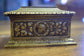 Vintage Antique Brass Stamp Box