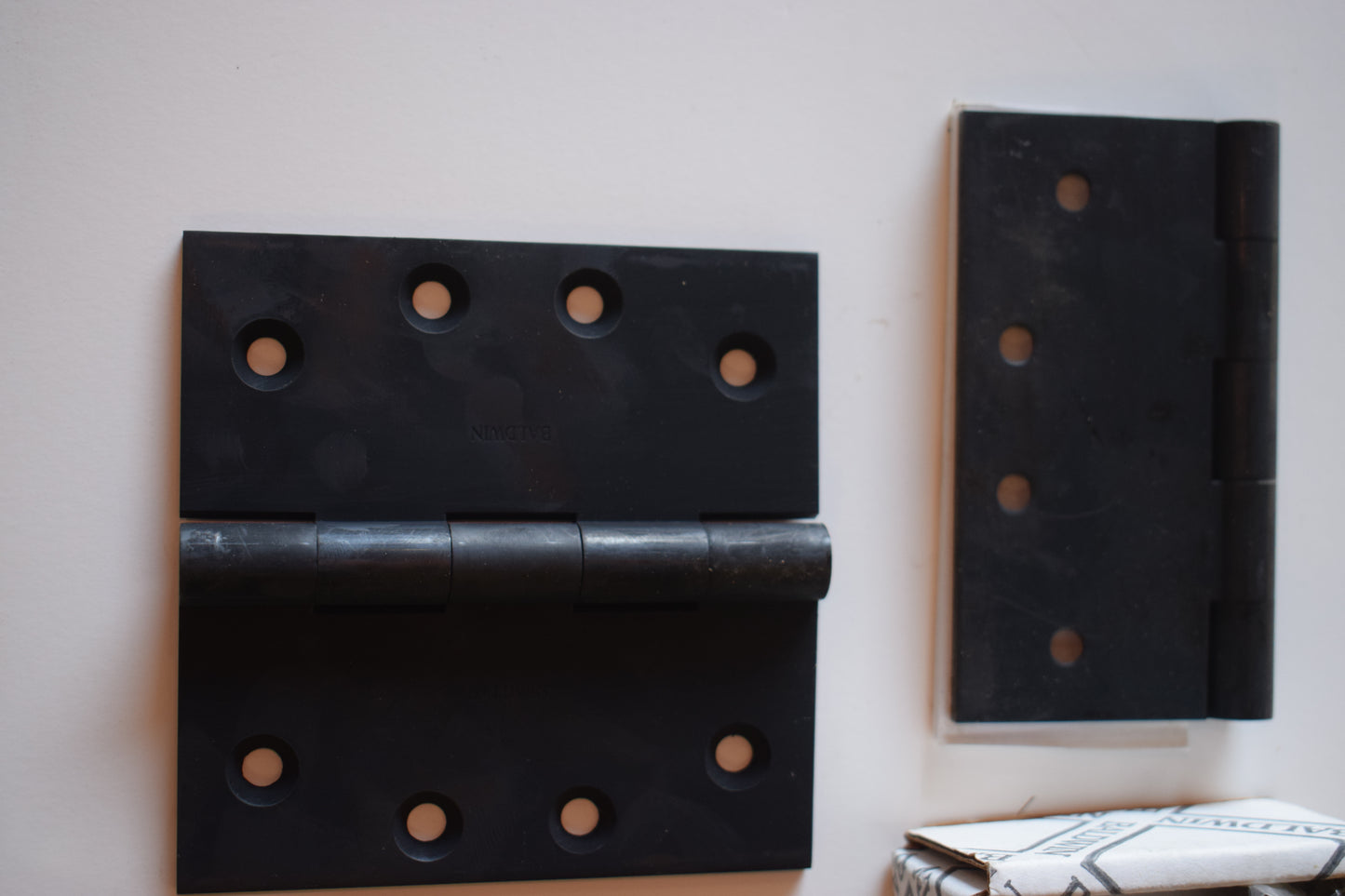 Baldwin 1040-102 4x4 Square Corner Hinge Satin Black