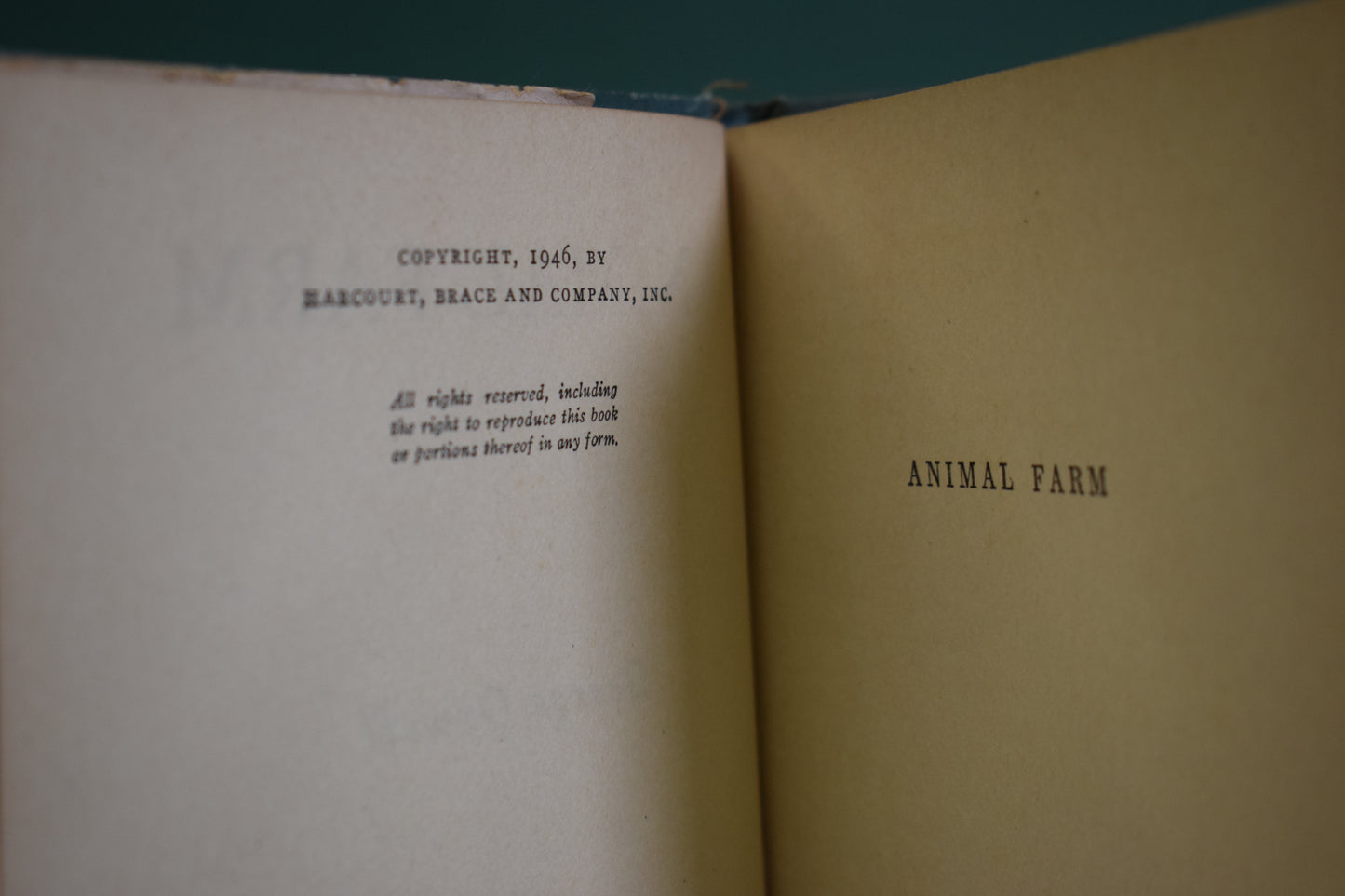 Animal Farm by George Orwell - 1946, first edition with dust jacket
