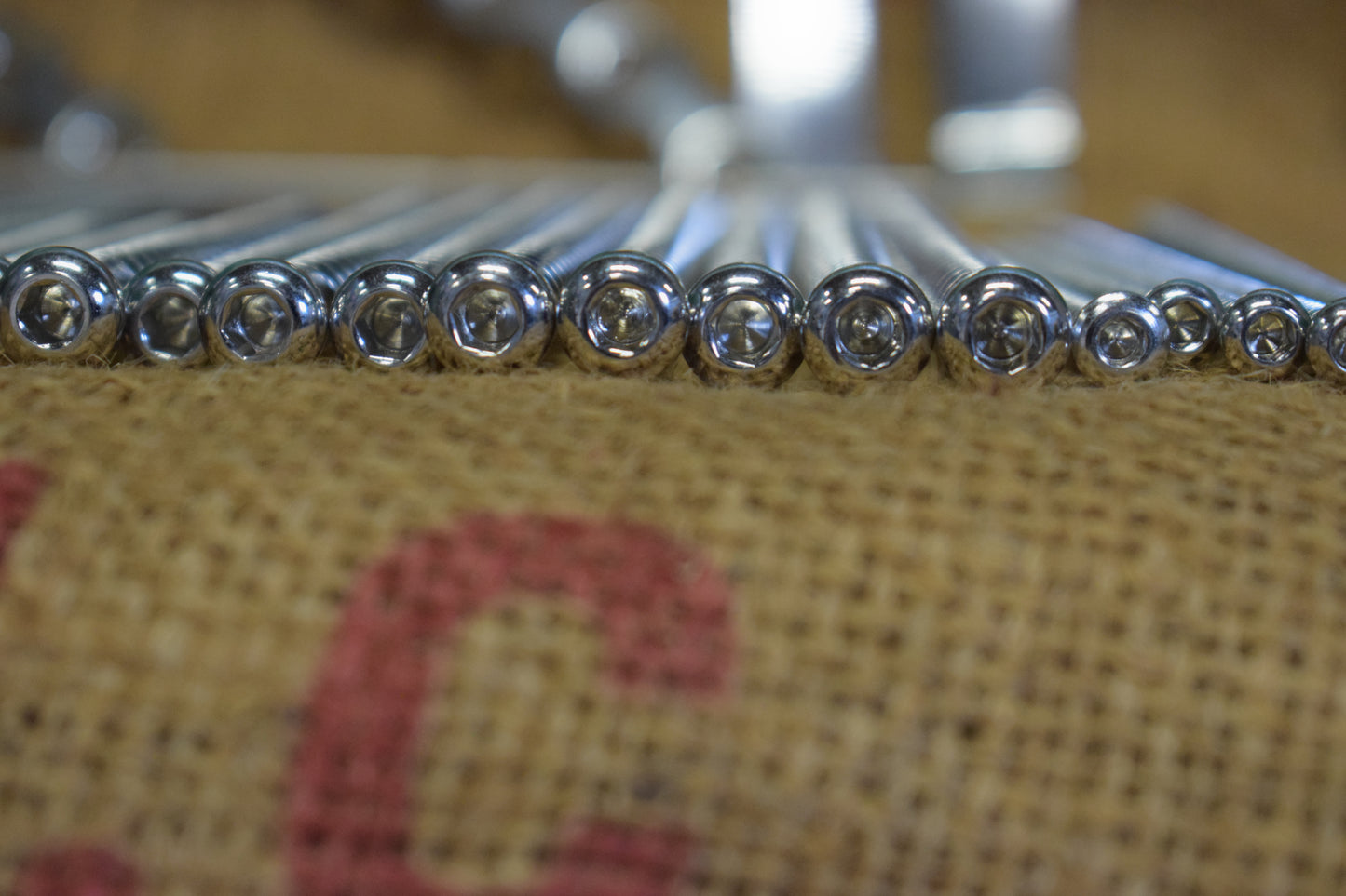 Assorted surgical screws, tools, fixators