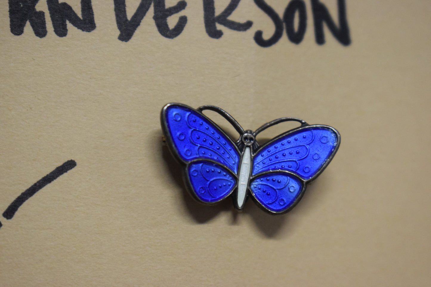 David Anderson butterfly brooch pin