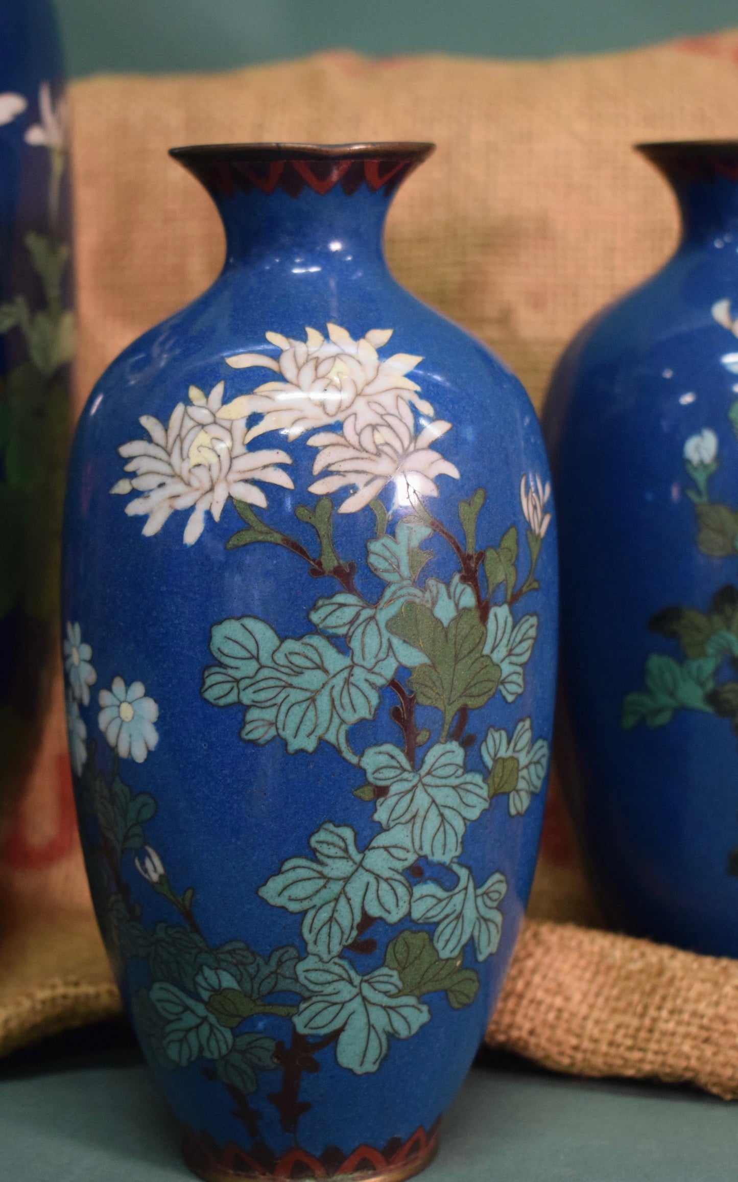 Japanese cloisonné - Set of three