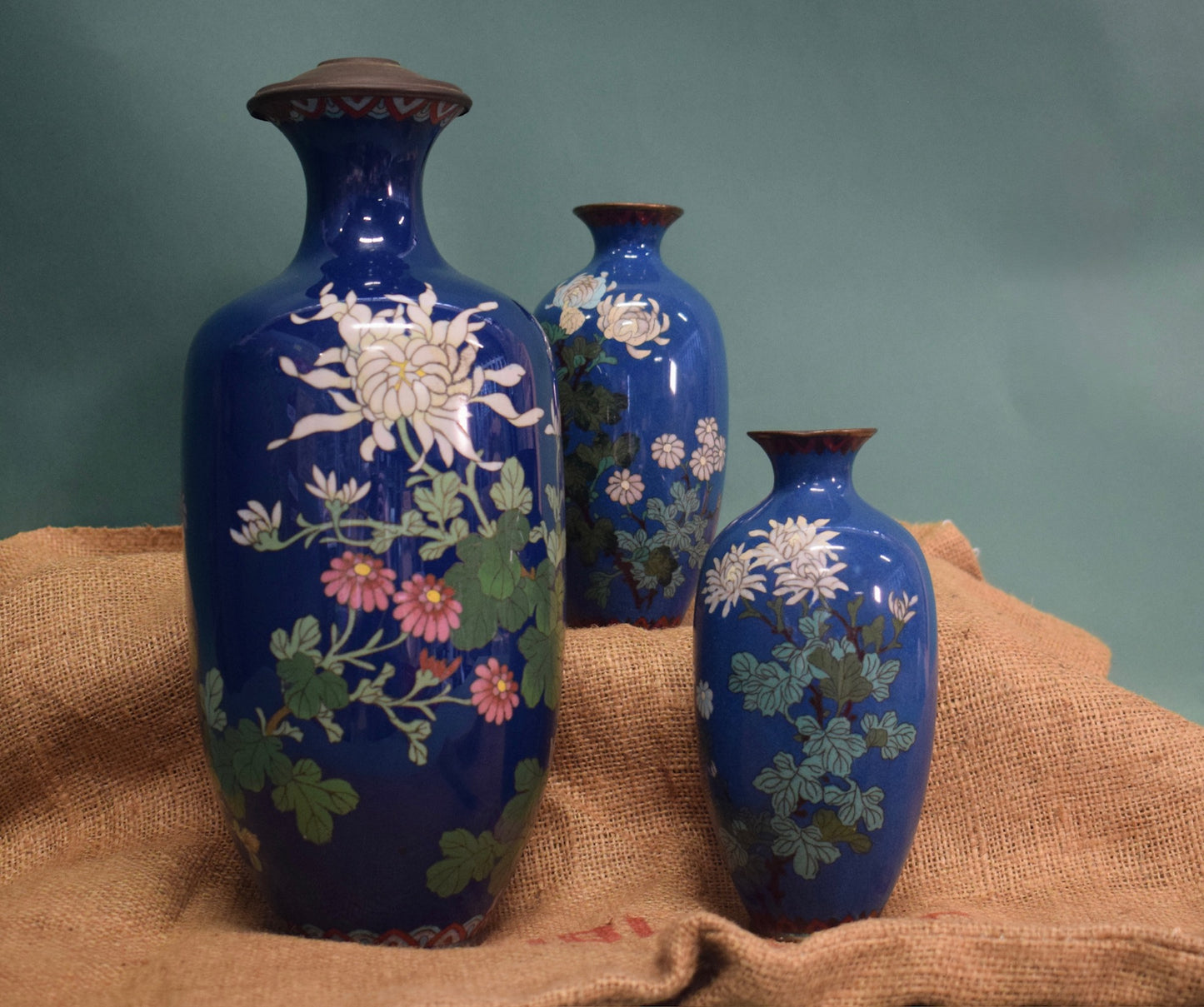 Japanese cloisonné - Set of three