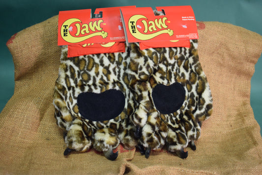 Vintage "The Claw" Animal Gloves/Mittens with Claws (2-Pack) Jaguar print