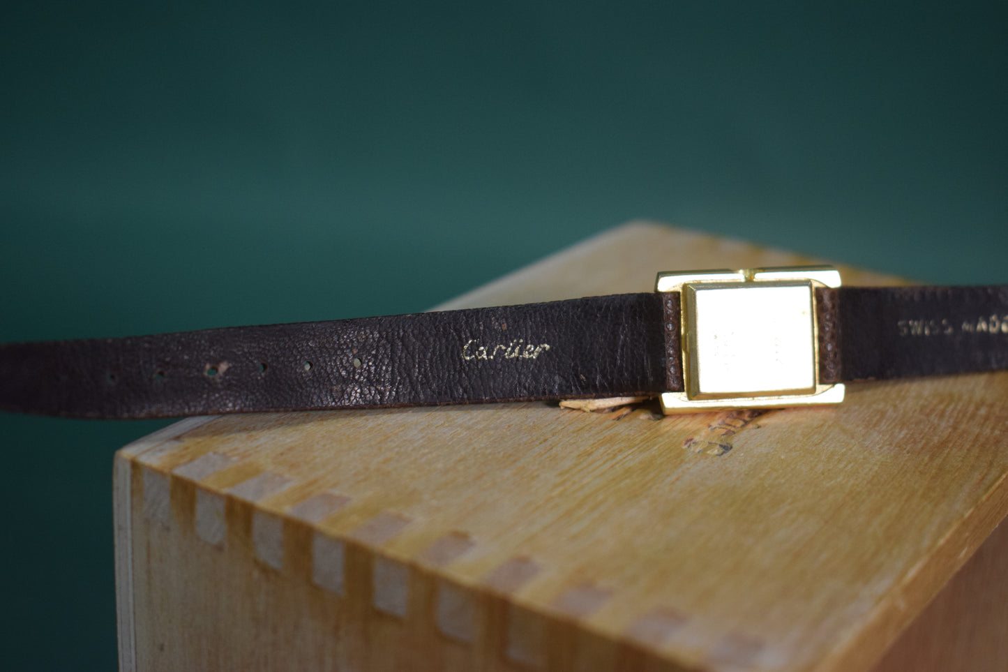 Must de Cartier Tank watch, 18K electroplated - FOR PARTS OR RESTORATION