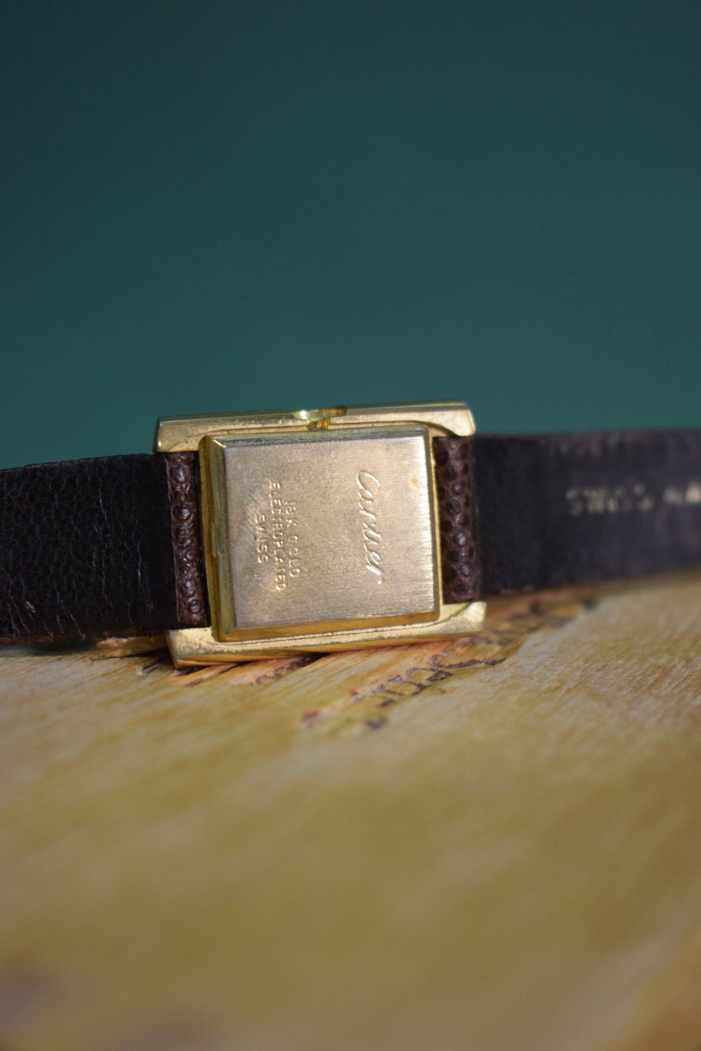 Must de Cartier Tank watch, 18K electroplated - FOR PARTS OR RESTORATION