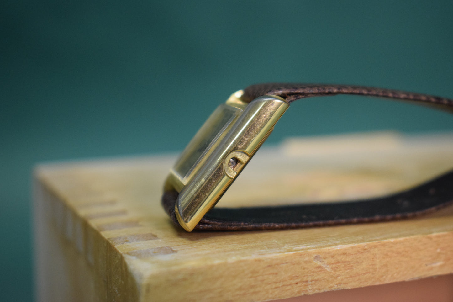 Must de Cartier Tank watch, 18K electroplated - FOR PARTS OR RESTORATION