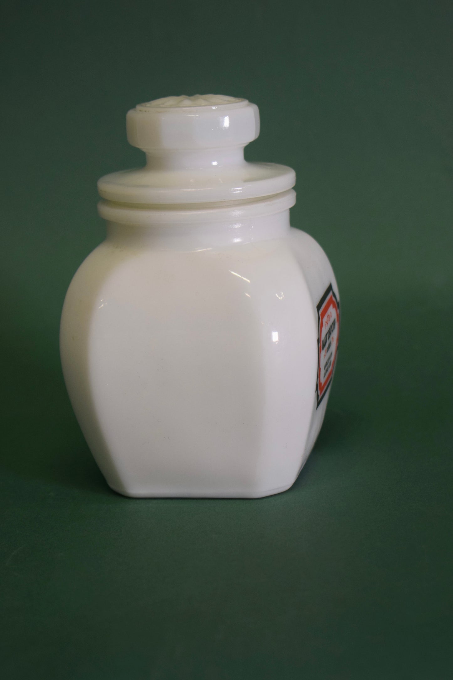 Gaviscon milk glass apothecary bottle